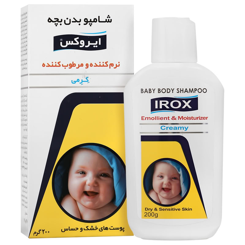 ایروکس-شامپوبدن کرمی بچه200گرم