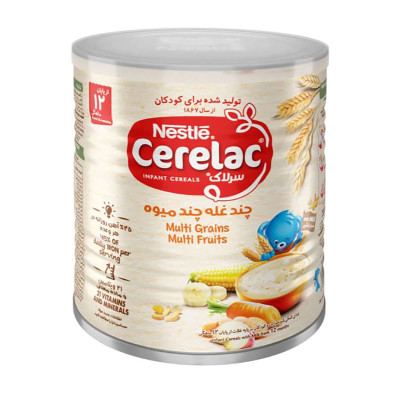 سرلاک®چندغله چند میوه از پایان 12ماهگی400گرمی
