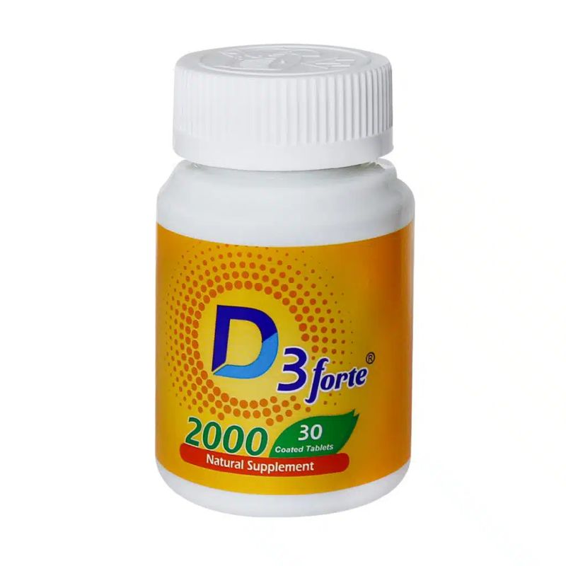 دی تری فورت®قرص ویتامین د3 2000مگ30عددی