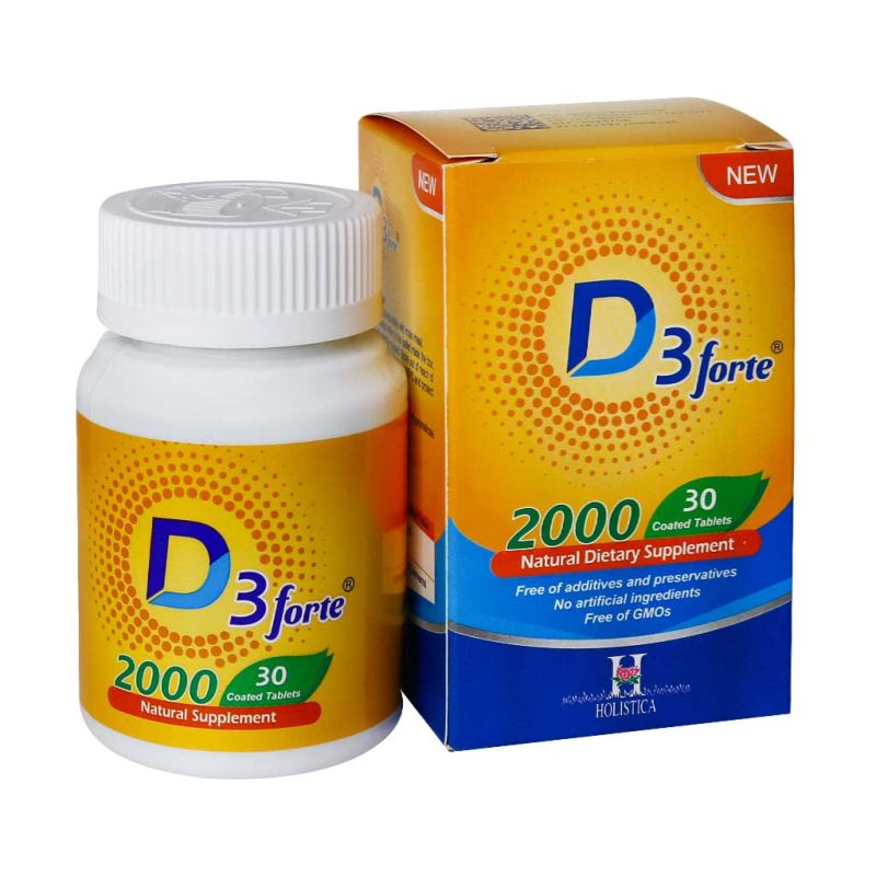 دی تری فورت®قرص ویتامین د3 2000مگ30عددی