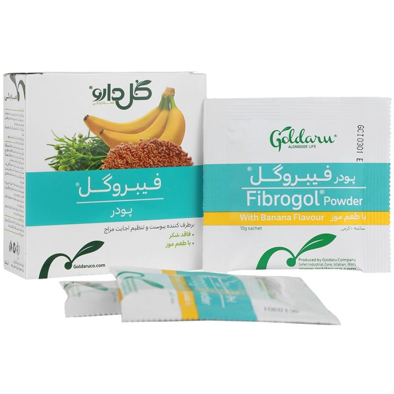 گل دارو®پودرفیبروگل طعم موز7عددی